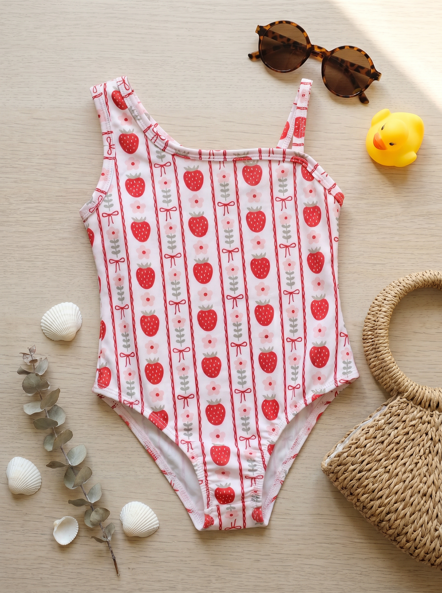 Girls Strawberry Swimsuit Wholesale