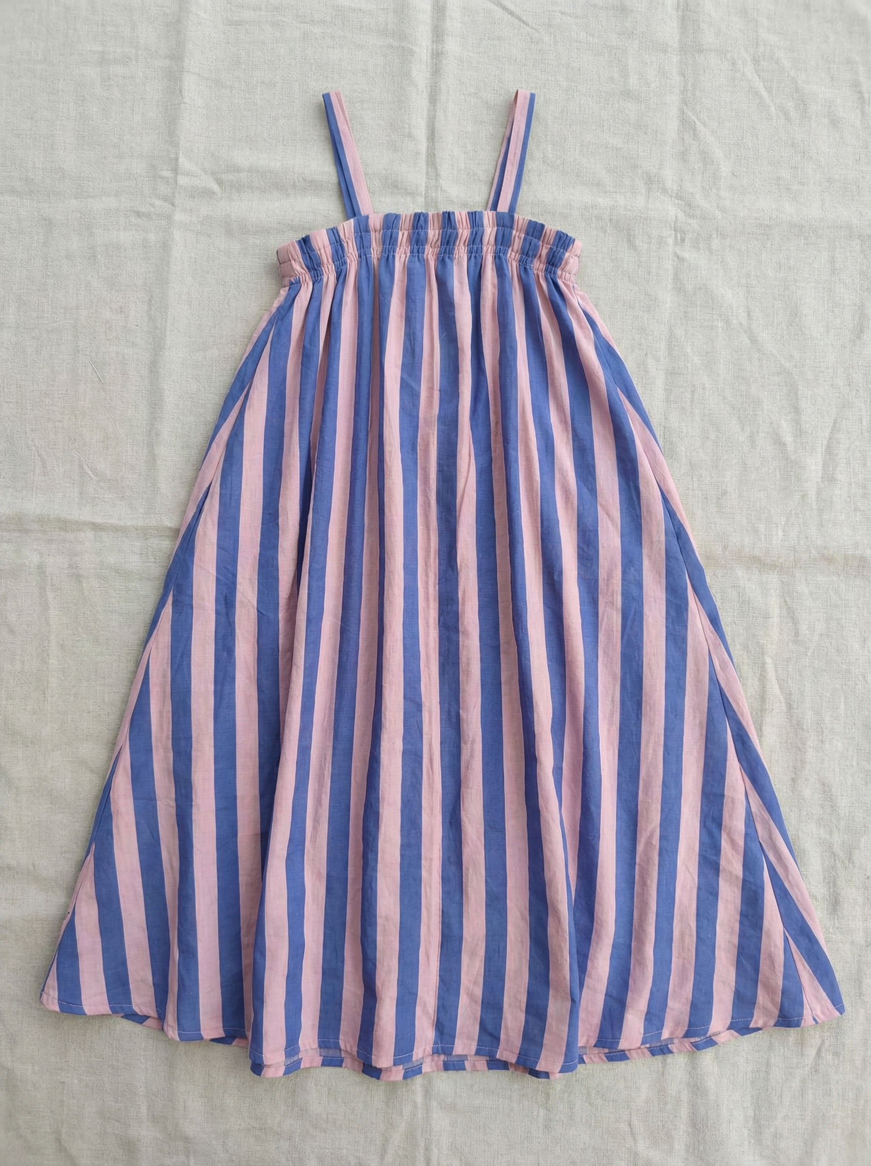 Wholesale Baby Girl Striped Dress Sleeveless A-Line Sundress Summer Toddler Custom OEM